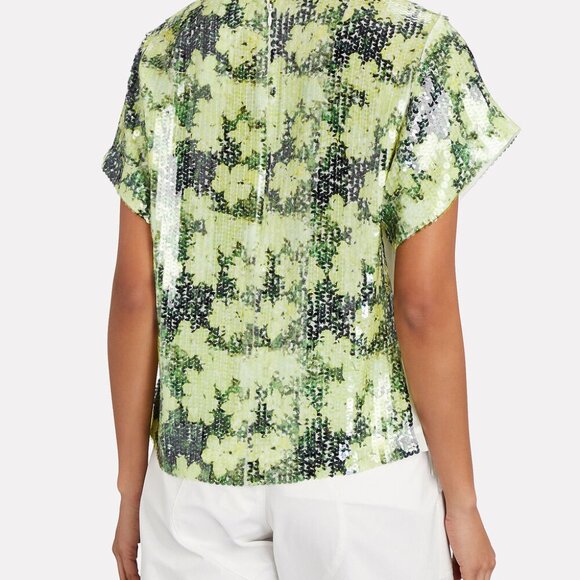 3.1 Phillip Lim Floral Printed Sequin Top - NWOT! - Picture 5 of 9